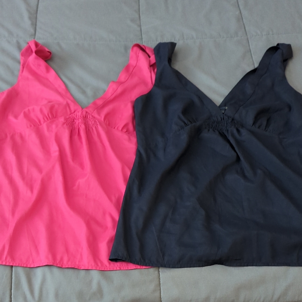 Women's Pink and Black Tops